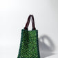 Akua Beaded Tote - nature-inspired green tones