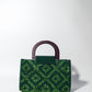 Akua Beaded Tote - nature-inspired green tones