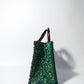 Akua Beaded Tote - nature-inspired green tones