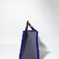 Akua Beaded Tote - blue and grey