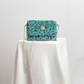 Isha beaded clutch bag - Turquoise